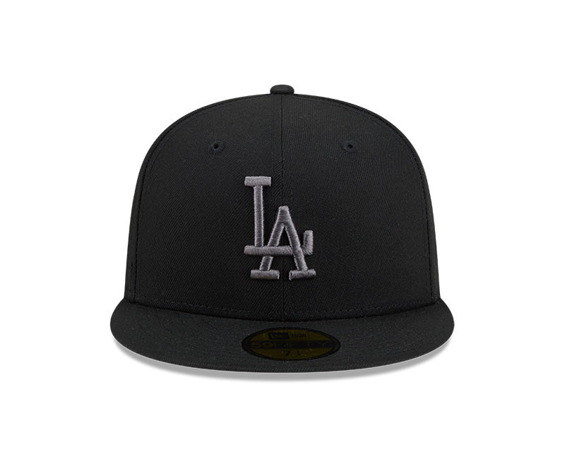 Los Angeles Dodgers New Era 59-Fifty Black Graphite Fitted Cap