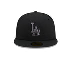 Los Angeles Dodgers New Era 59-Fifty Black Graphite Fitted Cap