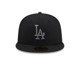 Los Angeles Dodgers New Era 59-Fifty Black Graphite Fitted Cap
