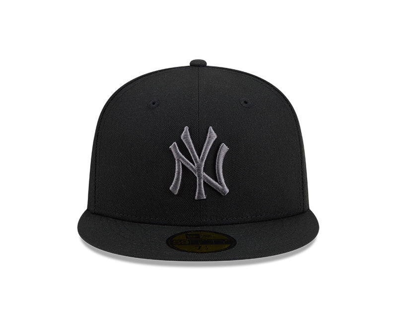 New York Yankees New Era 59-Fifty 5950  Black Graphite Fitted Cap