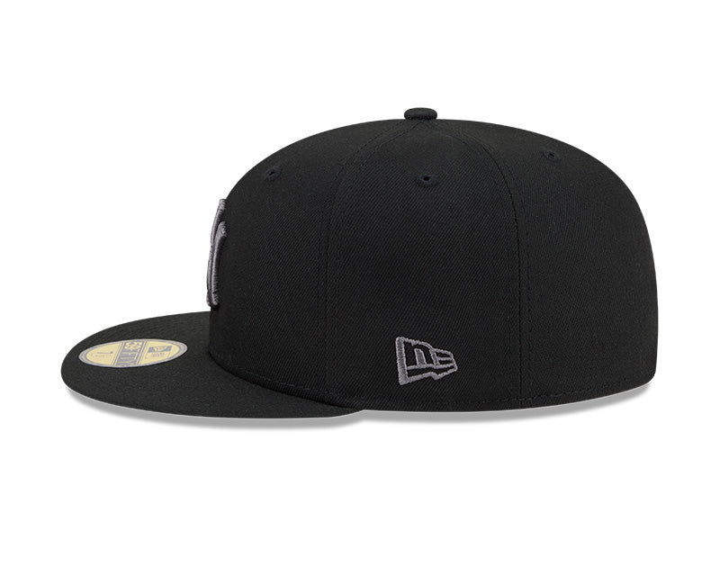 New York Yankees New Era 59-Fifty 5950  Black Graphite Fitted Cap