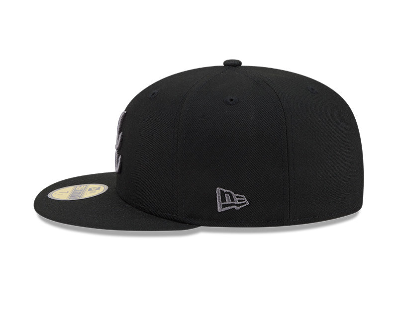 Atlanta Braves New Era 59-Fifty 5950 Black Graphite Fitted Cap
