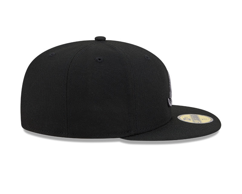 Atlanta Braves New Era 59-Fifty 5950 Black Graphite Fitted Cap