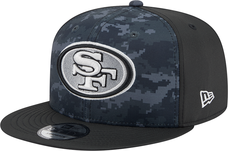 San Francisco 49ers NFL New Era 2026 Salute To Service 9FIFTY Snapback Hat - Black
