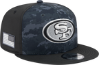 San Francisco 49ers NFL New Era 2026 Salute To Service 9FIFTY Snapback Hat - Black