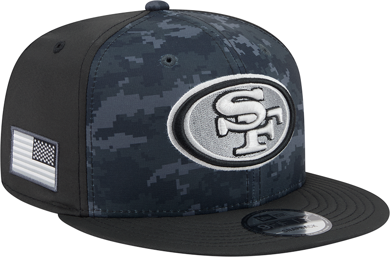 San Francisco 49ers NFL New Era 2026 Salute To Service 9FIFTY Snapback Hat - Black
