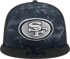 San Francisco 49ers NFL New Era 2026 Salute To Service 9FIFTY Snapback Hat - Black