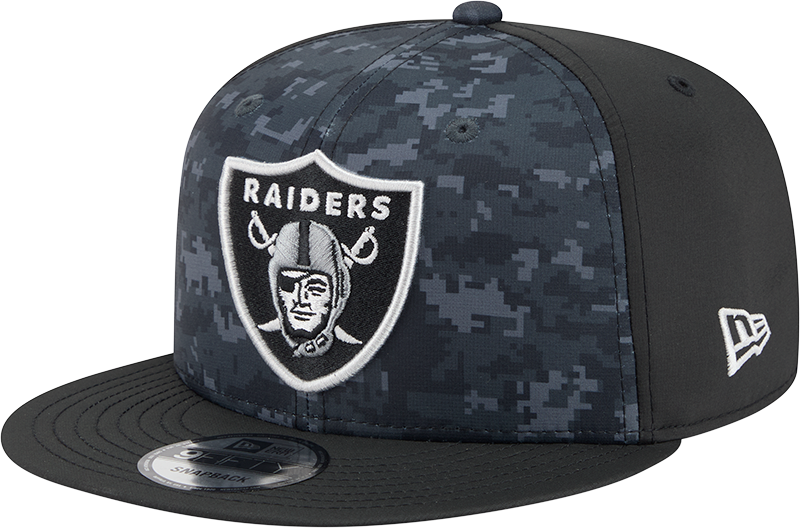 Las Vegas Raiders NFL New Era 2026 Salute To Service 9FIFTY Snapback Hat - Black