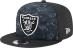 Las Vegas Raiders NFL New Era 2026 Salute To Service 9FIFTY Snapback Hat - Black