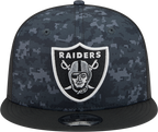 Las Vegas Raiders NFL New Era 2026 Salute To Service 9FIFTY Snapback Hat - Black