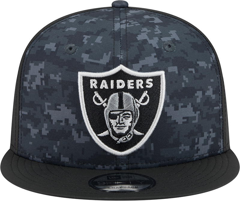 Las Vegas Raiders NFL New Era 2026 Salute To Service 9FIFTY Snapback Hat - Black
