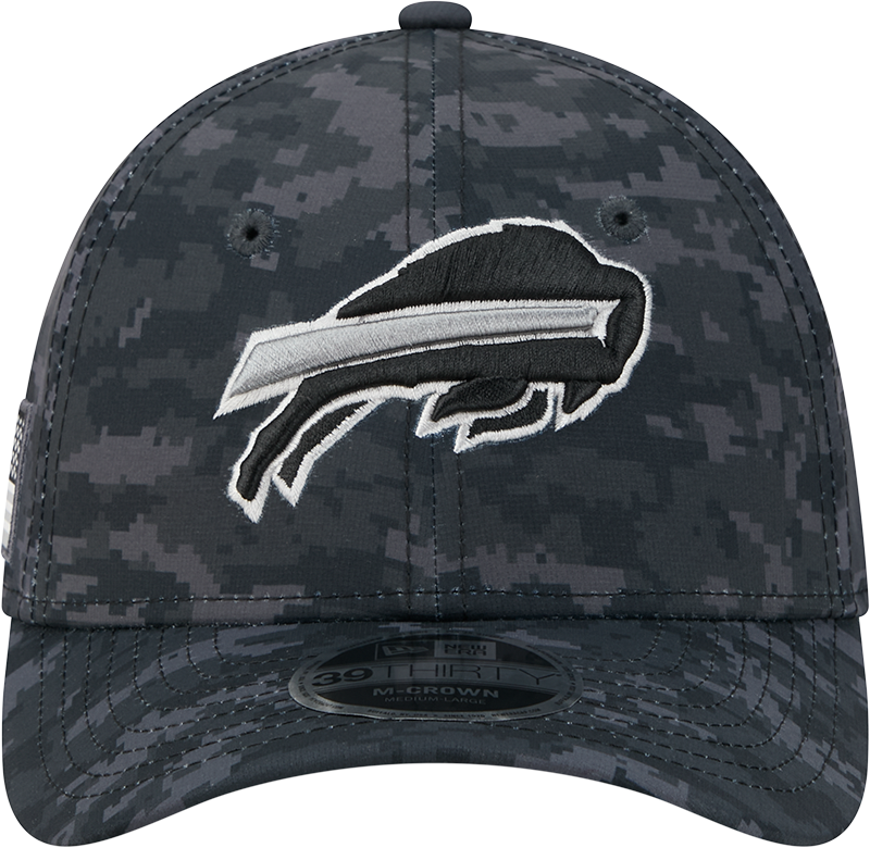 Buffalo Bills New Era 2026 NFL Salute To Service 39THIRTY M-Crown Stretch Hat - Black