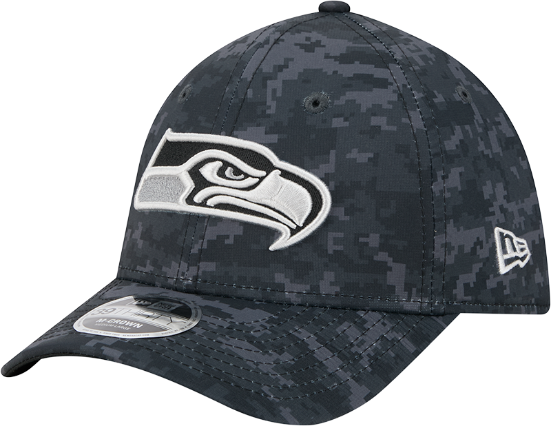 Seattle Seahawks New Era 2026 NFL Salute To Service 39THIRTY M-Crown Stretch Hat - Black