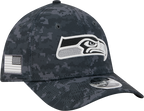 Seattle Seahawks New Era 2026 NFL Salute To Service 39THIRTY M-Crown Stretch Hat - Black