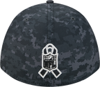 Seattle Seahawks New Era 2026 NFL Salute To Service 39THIRTY M-Crown Stretch Hat - Black