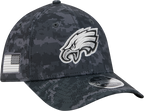 Philadelphia Eagles New Era 2026 NFL Salute To Service 39THIRTY M-Crown Stretch Hat - Black