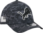 Detroit Lions New Era 2026 NFL Salute To Service 39THIRTY M-Crown Stretch Hat - Black