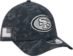 San Francisco 49ers New Era 2026 NFL Salute To Service 39THIRTY M-Crown Stretch Hat - Black