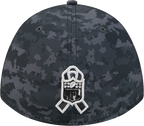 San Francisco 49ers New Era 2026 NFL Salute To Service 39THIRTY M-Crown Stretch Hat - Black