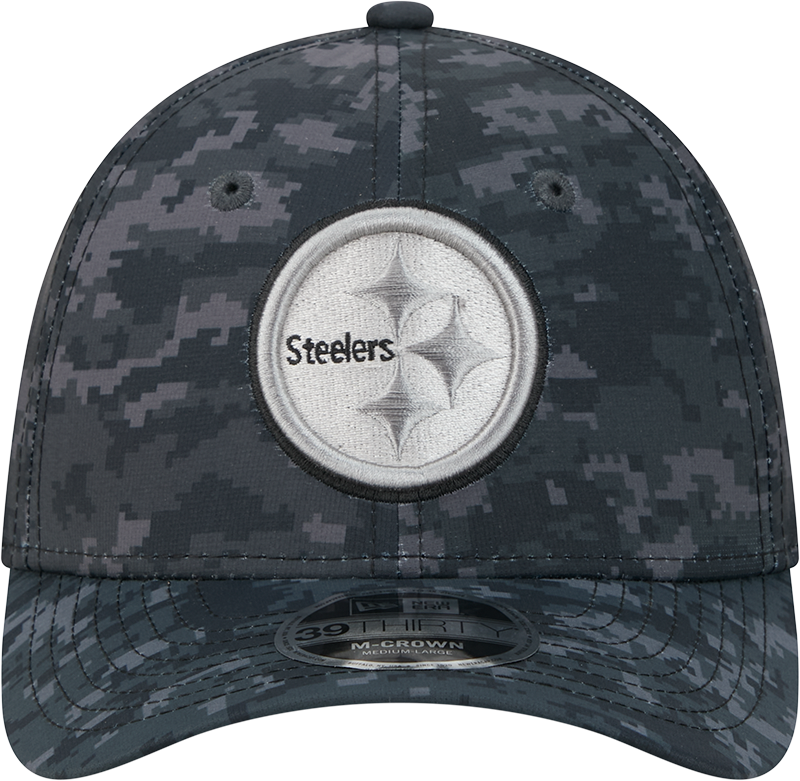 Pittsburgh Steelers New Era 2026 NFL Salute To Service 39THIRTY M-Crown Stretch Hat - Black