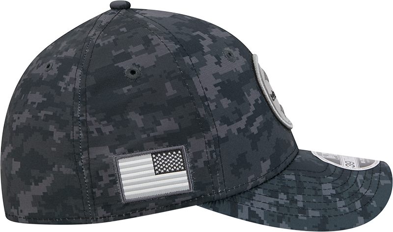 Pittsburgh Steelers New Era 2026 NFL Salute To Service 39THIRTY M-Crown Stretch Hat - Black