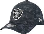 Las Vegas Raiders New Era 2026 NFL Salute To Service 39THIRTY M-Crown Stretch Hat - Black