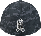 Las Vegas Raiders New Era 2026 NFL Salute To Service 39THIRTY M-Crown Stretch Hat - Black