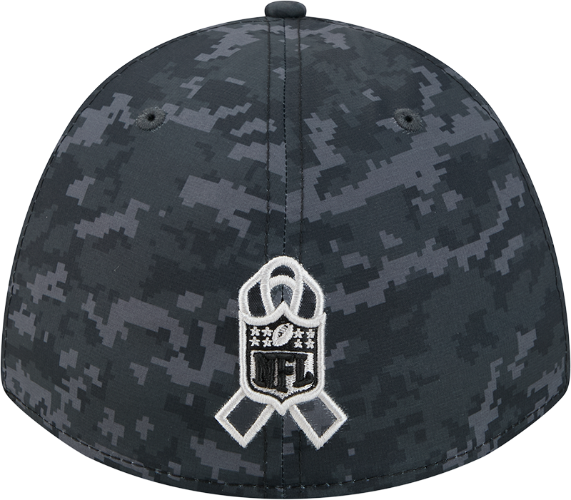 Las Vegas Raiders New Era 2026 NFL Salute To Service 39THIRTY M-Crown Stretch Hat - Black