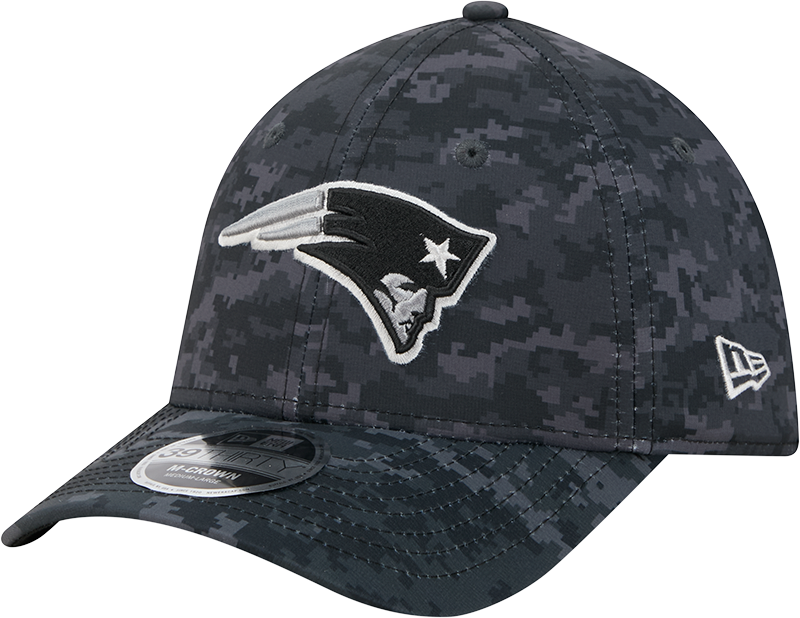 New England Patriots New Era 2026 NFL Salute To Service 39THIRTY M-Crown Stretch Hat - Black