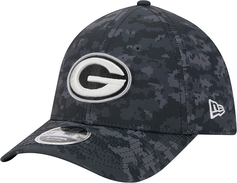 Green Bay Packers New Era 2026 NFL Salute To Service 39THIRTY M-Crown Stretch Hat - Black