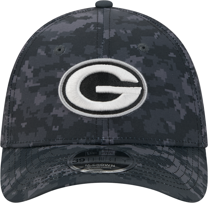 Green Bay Packers New Era 2026 NFL Salute To Service 39THIRTY M-Crown Stretch Hat - Black