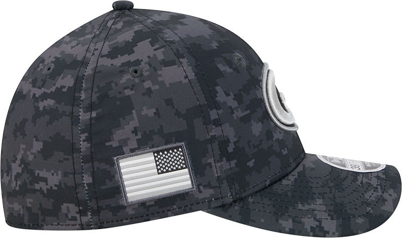 Green Bay Packers New Era 2026 NFL Salute To Service 39THIRTY M-Crown Stretch Hat - Black