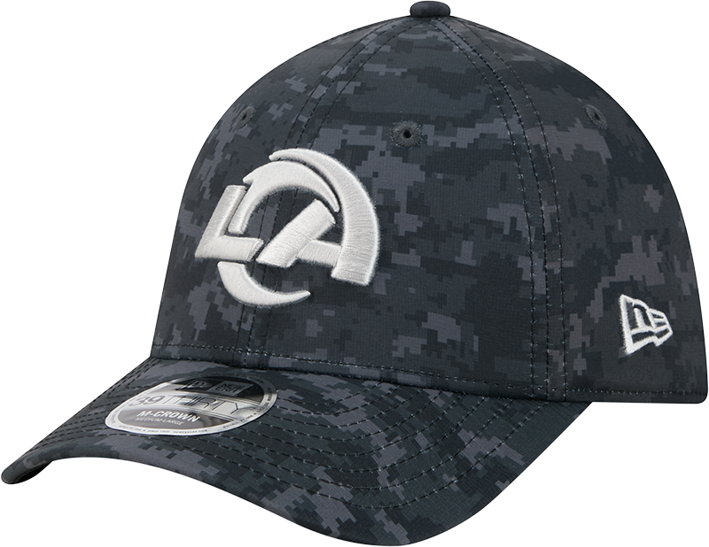 Los Angeles Rams New Era 2026 NFL Salute To Service 39THIRTY M-Crown Stretch Hat - Black