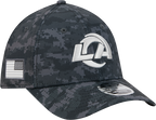 Los Angeles Rams New Era 2026 NFL Salute To Service 39THIRTY M-Crown Stretch Hat - Black
