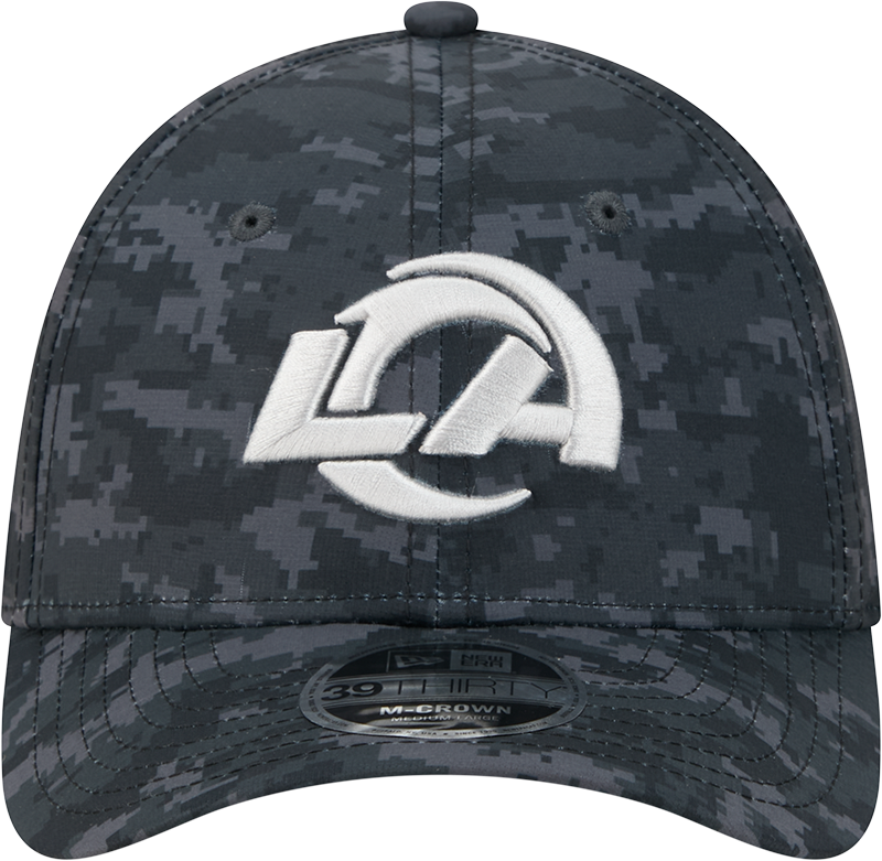 Los Angeles Rams New Era 2026 NFL Salute To Service 39THIRTY M-Crown Stretch Hat - Black