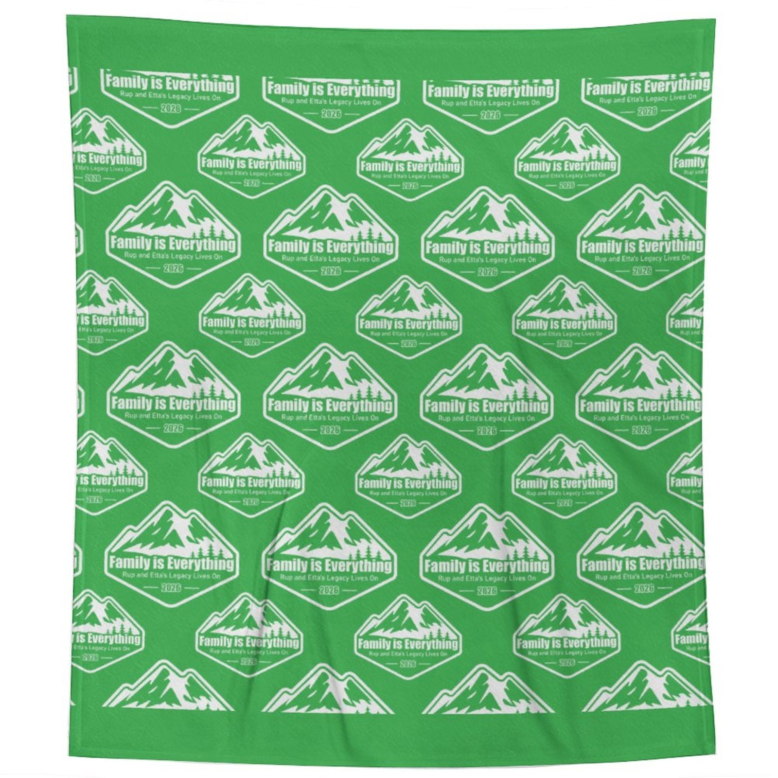 Family Reunion Flannel Blanket (One-sided Printing)-50"×60"