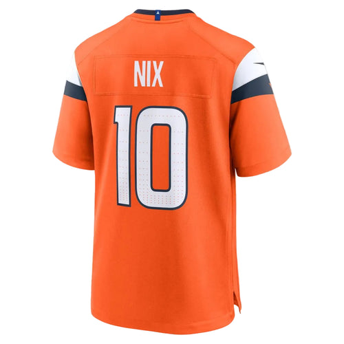 Bo Nix Denver Broncos Nike NFL Player Game Jersey Home - Orange