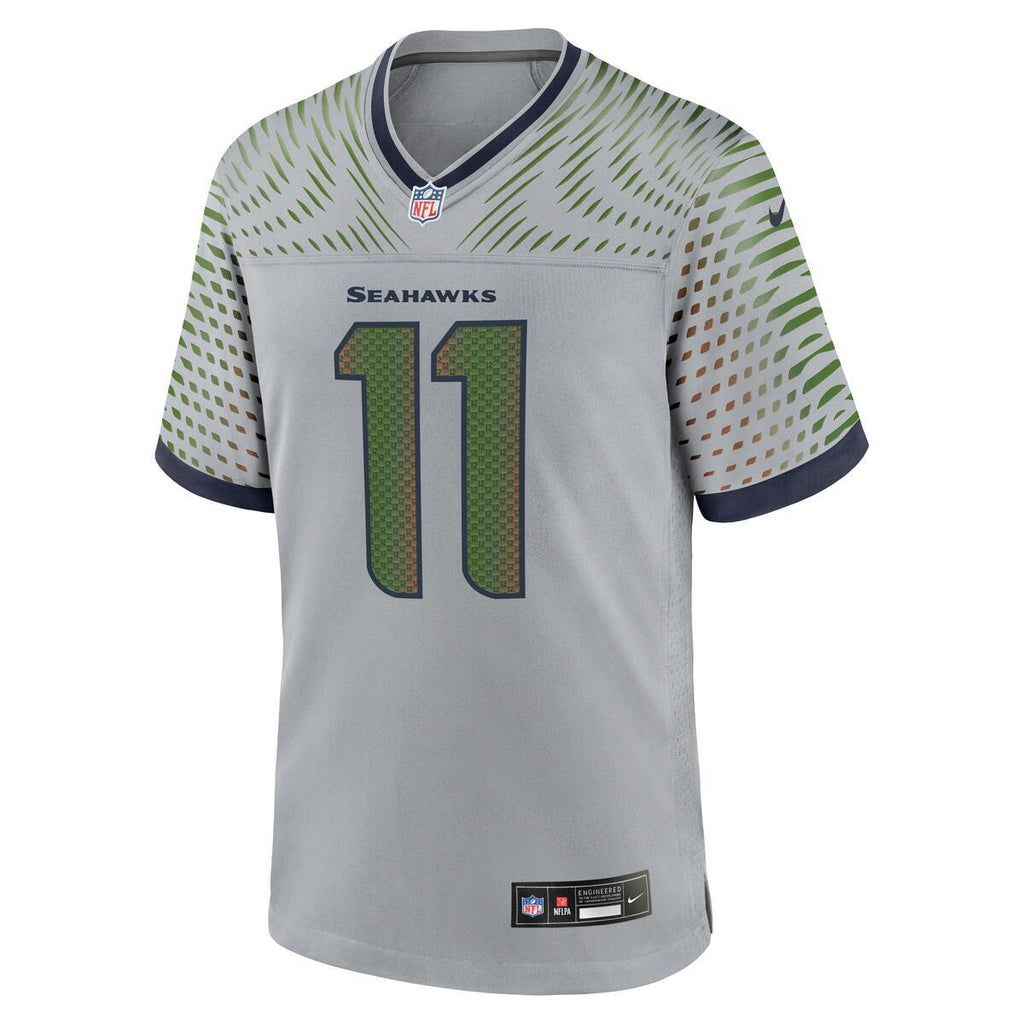 Jaxon Smith-Njigba Seattle Seahawks Men's NFL Nike 2025 Rivalries Collection Game Jersey - Wolf Gray