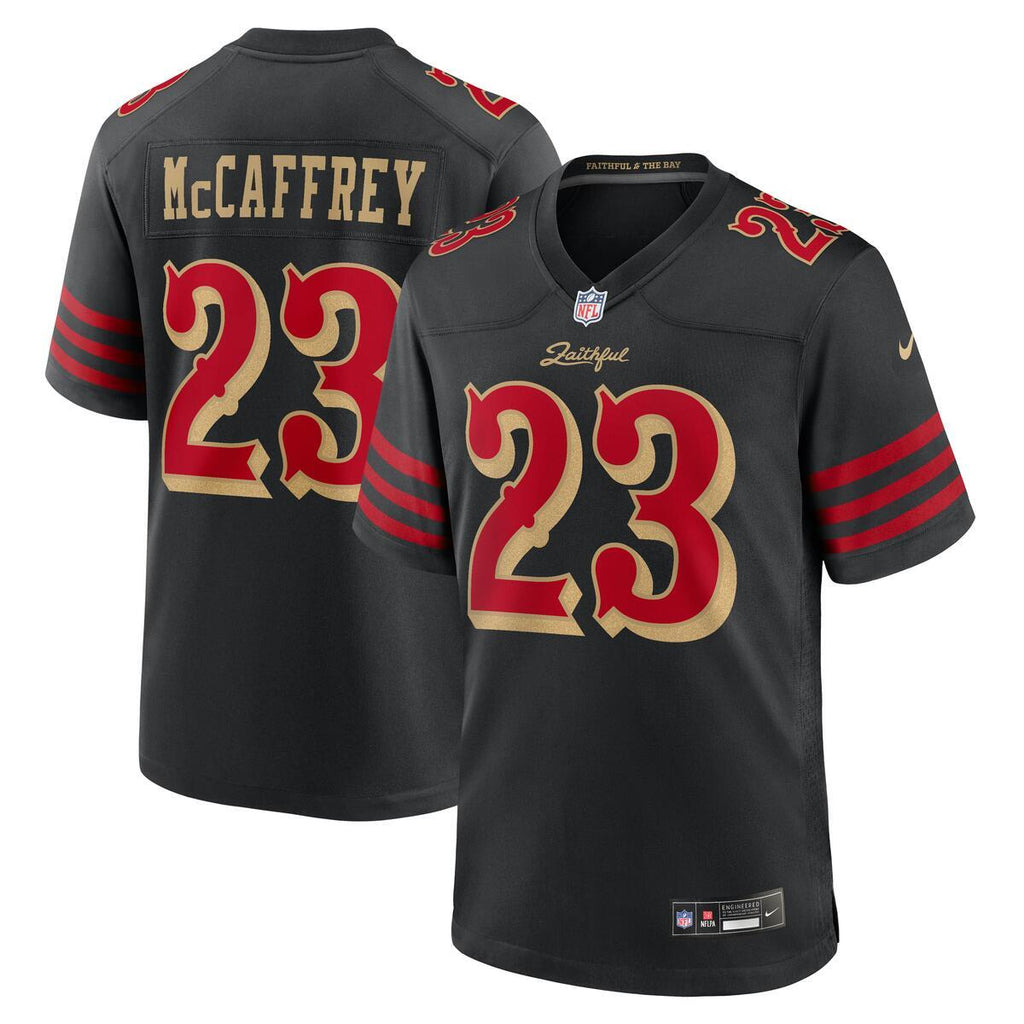 Christian McCaffrey San Francisco 49ers Nike NFL Men's 2025 Rivalries Collection Game Jersey - Black