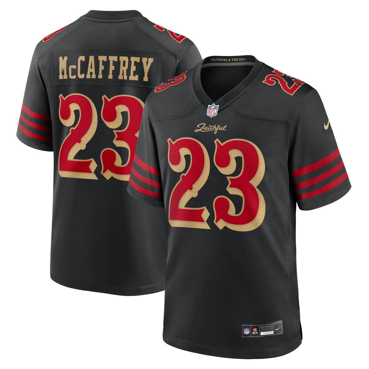 Christian McCaffrey San Francisco 49ers Nike NFL Men's 2025 Rivalries Collection Game Jersey - Black
