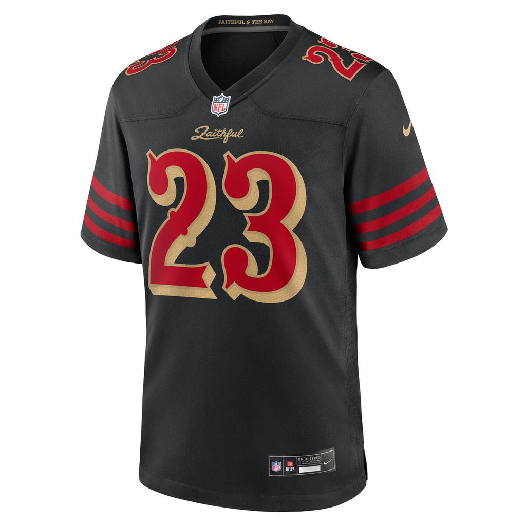 Christian McCaffrey San Francisco 49ers Nike NFL Men's 2025 Rivalries Collection Game Jersey - Black