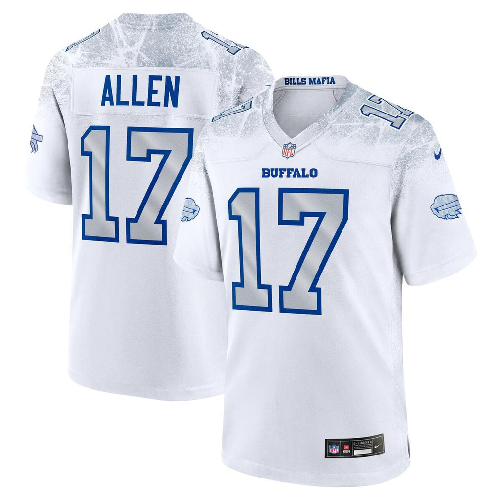 Josh Allen White Buffalo Bills NFL Men's Nike 2025 Rivalries Collection Game Jersey