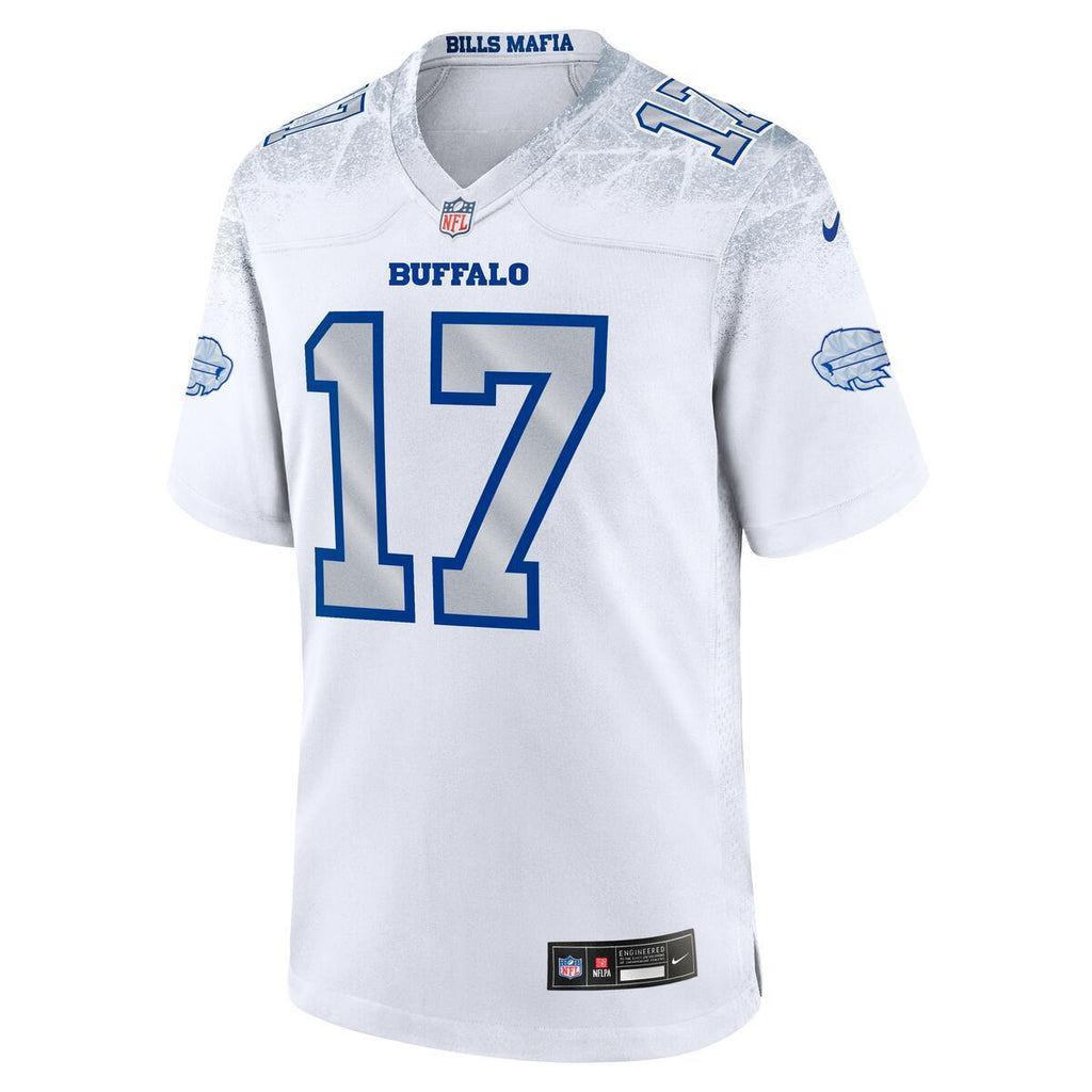Josh Allen White Buffalo Bills NFL Men's Nike 2025 Rivalries Collection Game Jersey