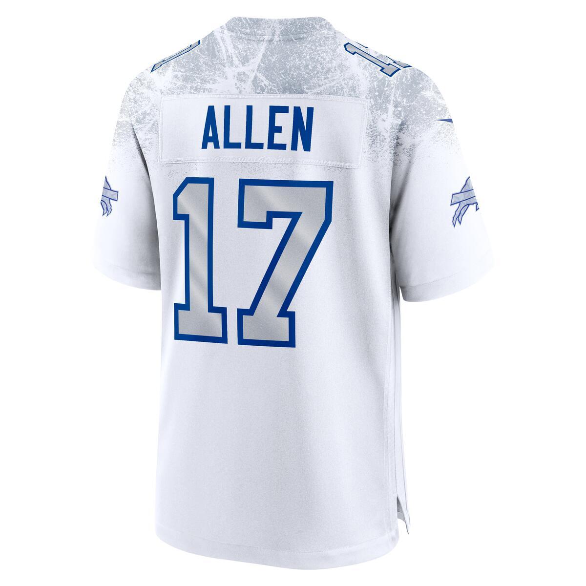 Josh Allen White Buffalo Bills NFL Men's Nike 2025 Rivalries Collection Game Jersey