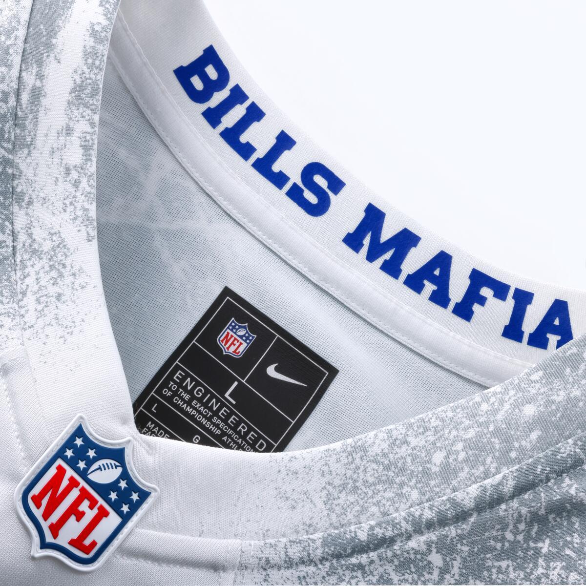 Josh Allen White Buffalo Bills NFL Men's Nike 2025 Rivalries Collection Game Jersey