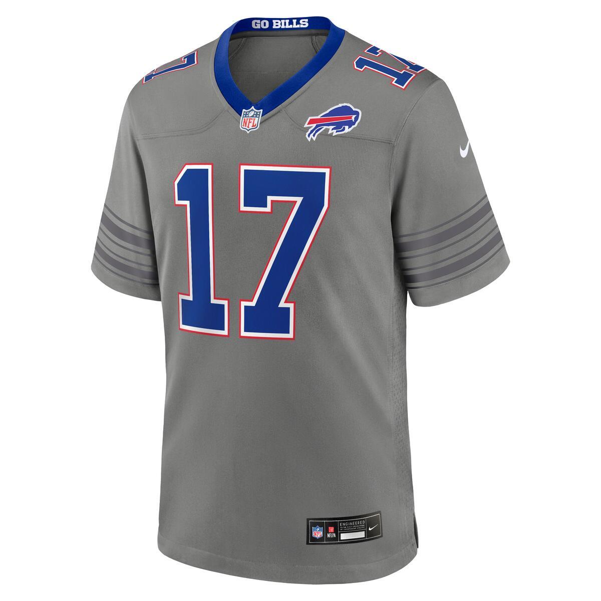 Josh Allen Buffalo Bills Nike Team NFL Game Player Jersey Alternate 2 Nickel City