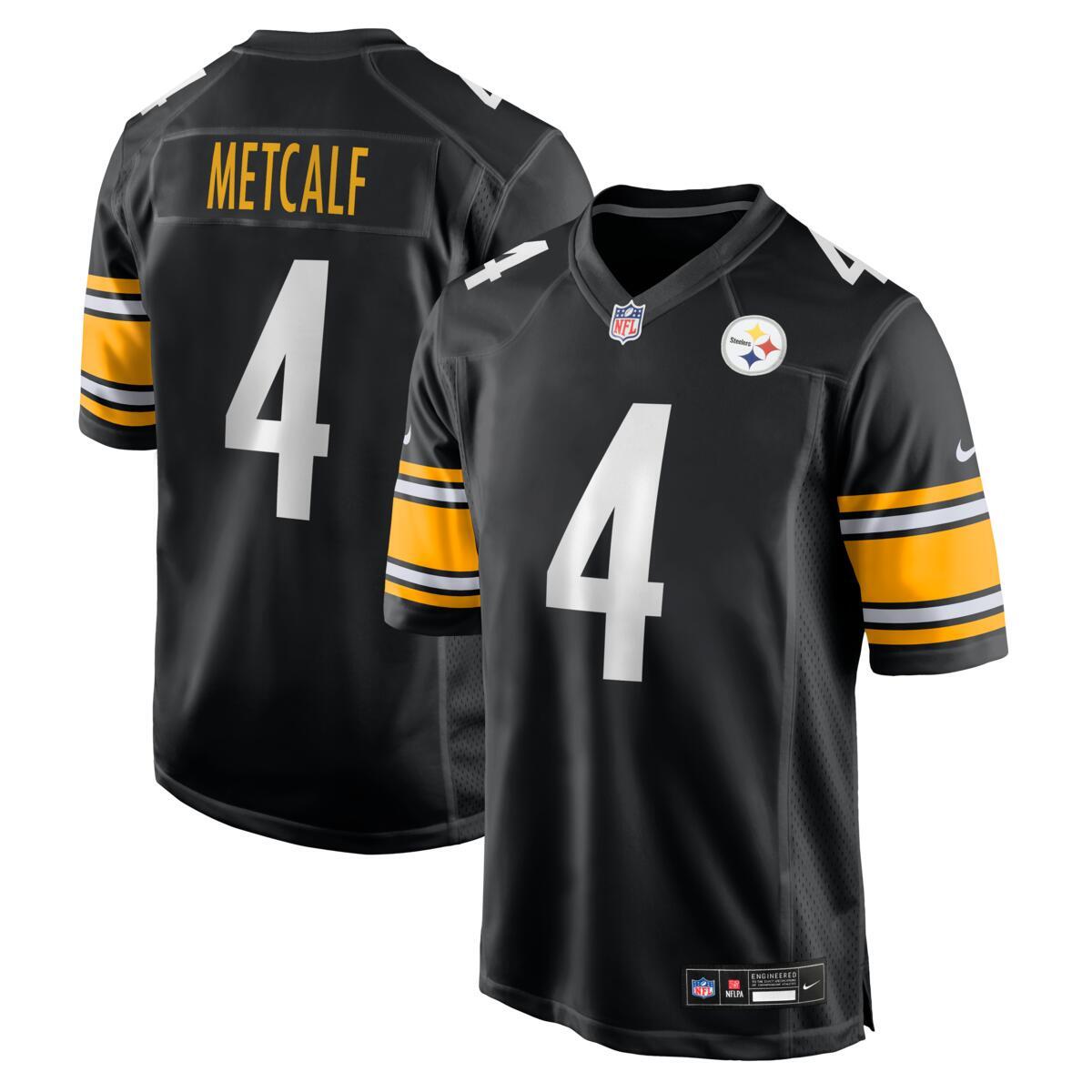 DK Metcalf Pittsburgh Steelers Nike Game Player Jersey Home - Black
