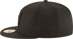 Las Vegas Raiders NFL New Era Men's 59Fifty Black on Black Tonal Fitted Hat