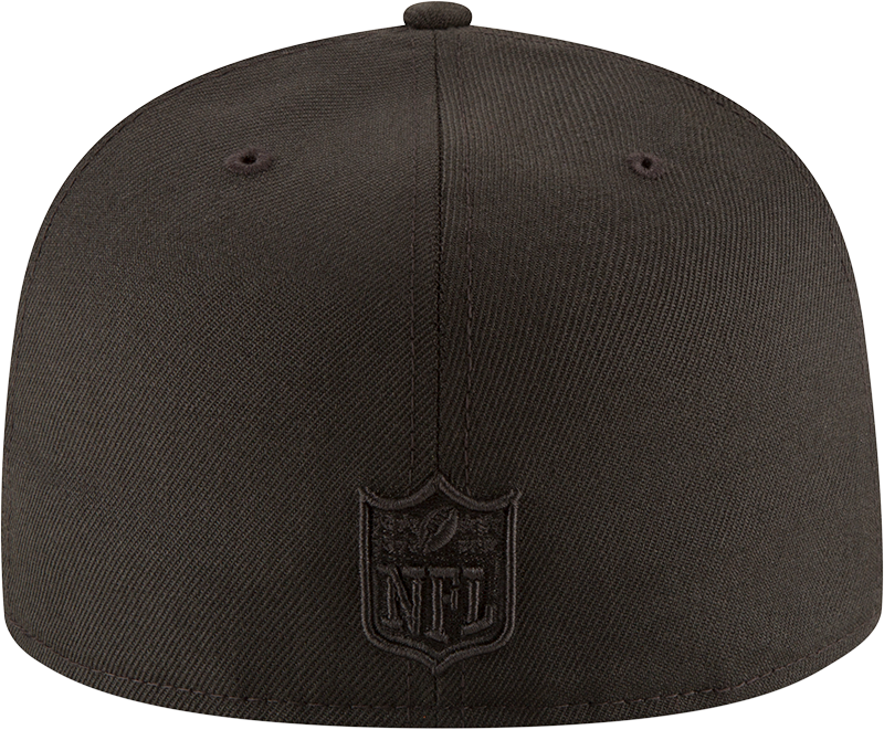 Las Vegas Raiders NFL New Era Men's 59Fifty Black on Black Tonal Fitted Hat