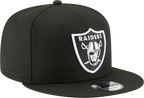 Las Vegas Raiders NFL New Era Men's 9Fifty Black Snapback Hat